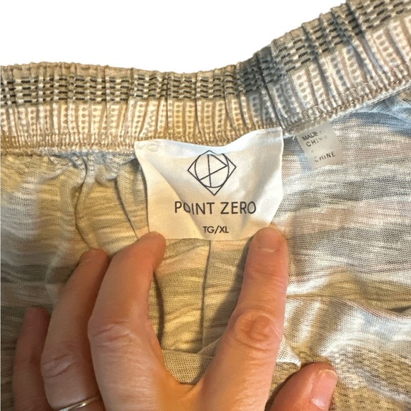 Point Zero off the shoulder stripe knit loose fitting top - Picture 10 of 12